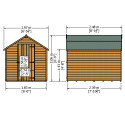 Shire Overlap 8x6 SD Value Shed with Window Pressure Treated