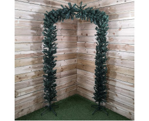 2.4m (8ft) Tall Single Door Christmas Tree Arch in Green