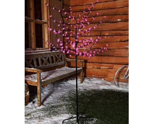 LED Cherry Blossom Twig Tree Pre-Lit Light Indoor& Outdoor Christmas - 180cm Pink