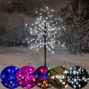 LED Cherry Blossom Twig Tree Pre-Lit Light Indoor& Outdoor Christmas - 180cm- Ice White