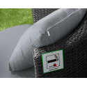 GSD Bottle Bistro set Aluminium - Back cushions -  Black 
