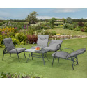 Candosa Garden Furniture - 4 Piece reclining lounge set  