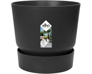 Elho Flower Pot Greenville Round - 40cm - Living Black
