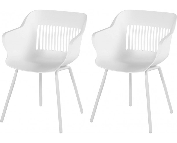 Hartman Jill Rondo Aluminum set of 2 Chairs - White 