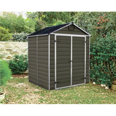 Palram - Canopia Skylight Brown Shed 6x5