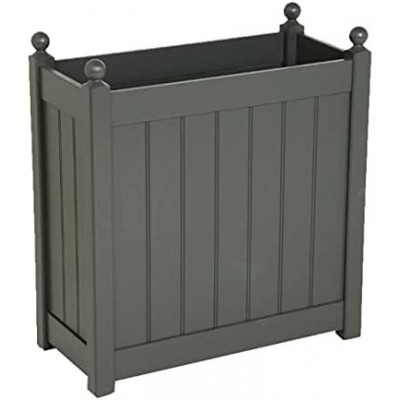 AFK Classic Tall Timber Outdoor Trough, 66cm - Charcoal