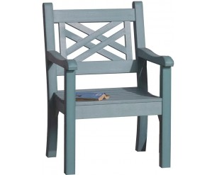 Winawood Speyside Faux Wood Garden Arm Chair in Powder Blue