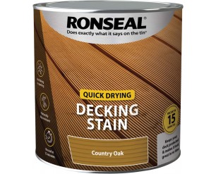Ronseal Quick Drying Decking Stain Country Oak 2.5L 