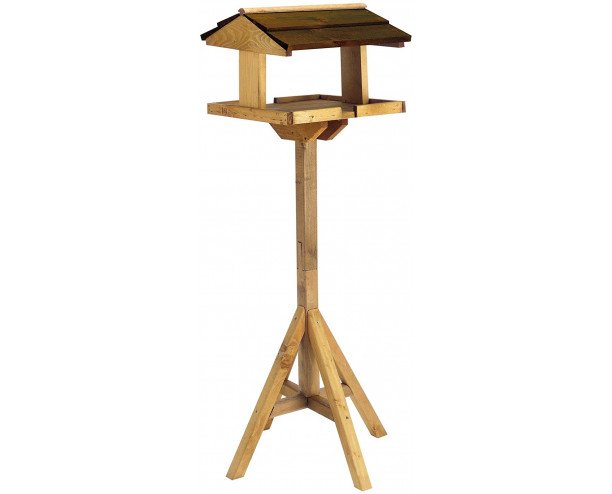 Gardman Self Assembly Bird Table, Brown, 41x43x114 cm