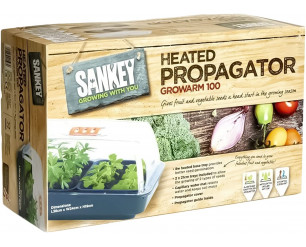 Sankey Growarm 100 8w Electric­ Heated Plant Seed Propagator Kit - 38cm Black