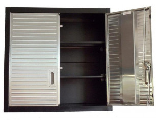 Seville Classics Ultra HD Garage 2 Door Metal Wall Storage Cabinet Commercial Quality
