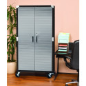 Seville Classics HD 6ft Upright Steel Cabinet With Wheels