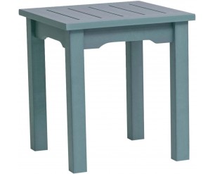 Winawood Faux Wood Garden Square Side Table in Powder Blue