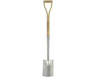 Kent and Stowe Stainless Steel Border Spade, Black