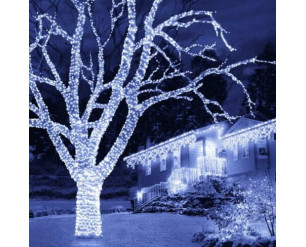 1,000 LED String/Fairy Christmas Tree Lights - Ice White 