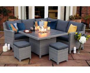 Supremo Catalan Mini Modular Set with Gas Fire Pit Table