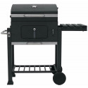 Toronto Click BBQ Barbecue Charcoal Tepro Trolley Anthracite/Stainless Steel