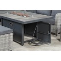 Tulla Reclining Corner Lounge/Dining Set w/Gas Fire Pit Table
