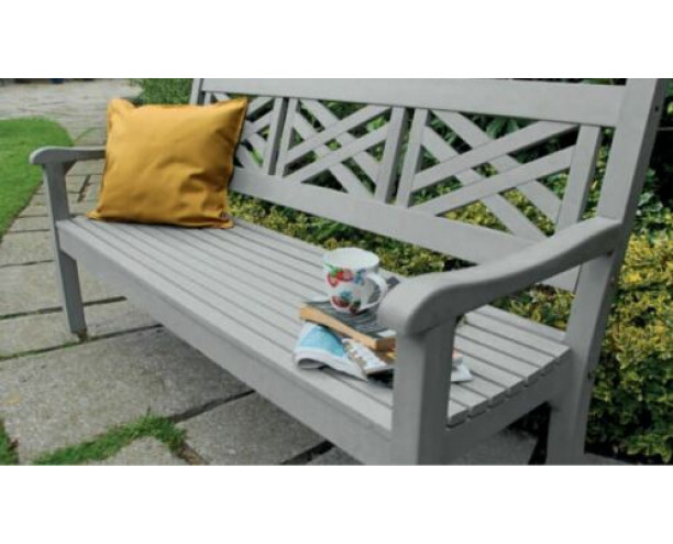 Winawood Speyside Garden Benches - 3 Seat Bench - Stone Grey