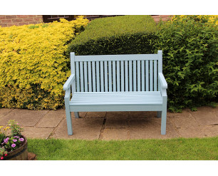 Winawood Sandwick Garden Benches - 2 Seat Bench - Powder Blue