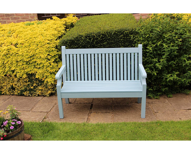 Winawood Sandwick Garden Benches - 2 Seat Bench - Powder Blue