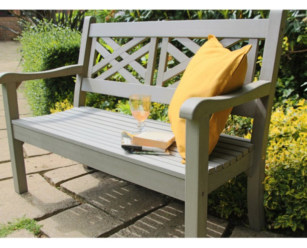 Winawood Speyside Garden Benches -2 Seat Bench - Stone Grey